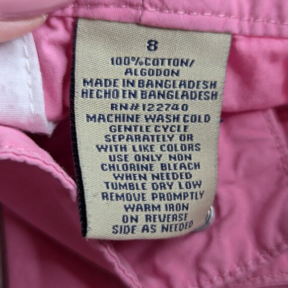 Caribbean Joe Pink Cropped Cargo Pants with Adjustable Length Size 8 - Picture 9 of 14